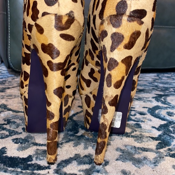 Animal Print Platform Heel’s by London Trash - Picture 6 of 8